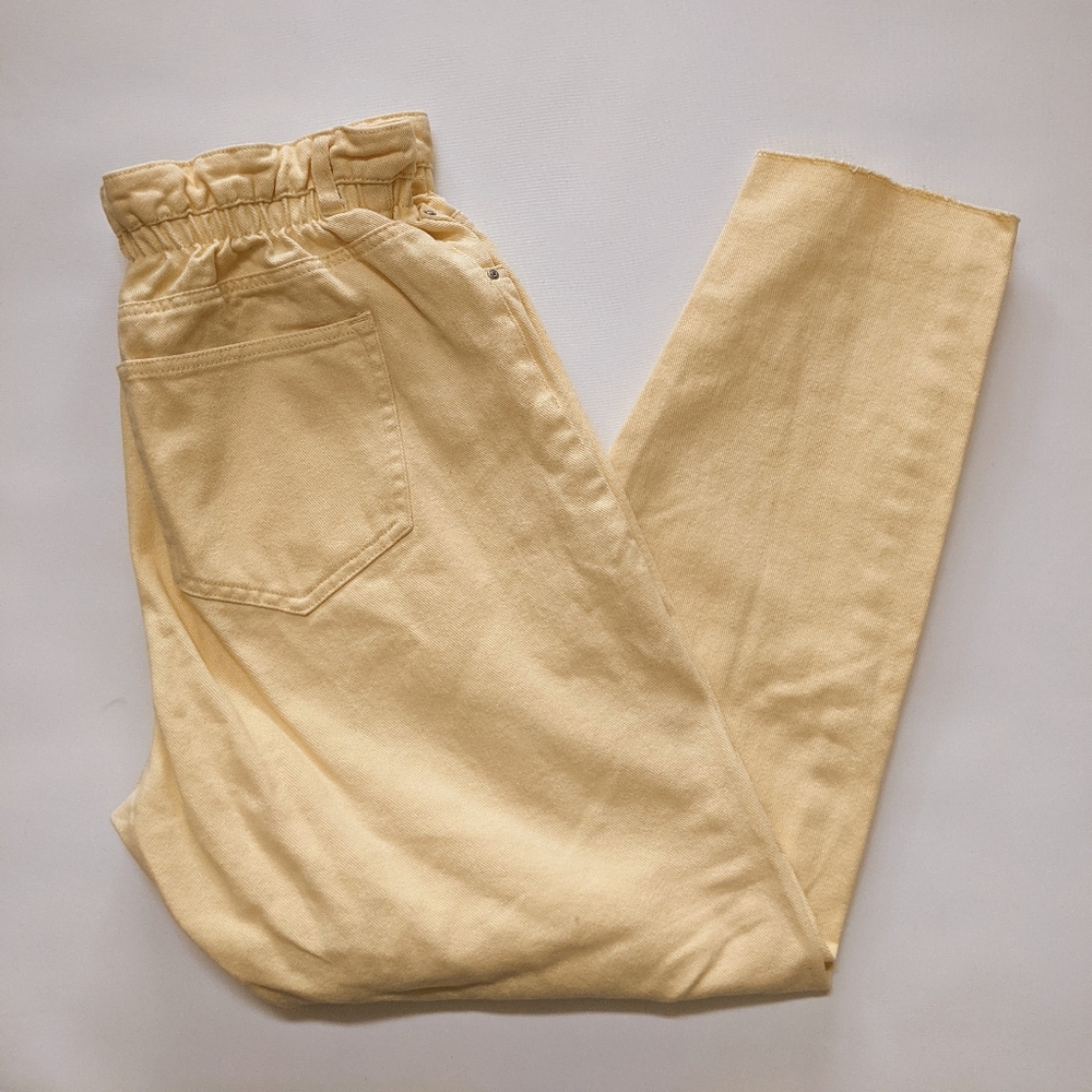 Refuge Denim Mom yellow jeans pants, women's XL